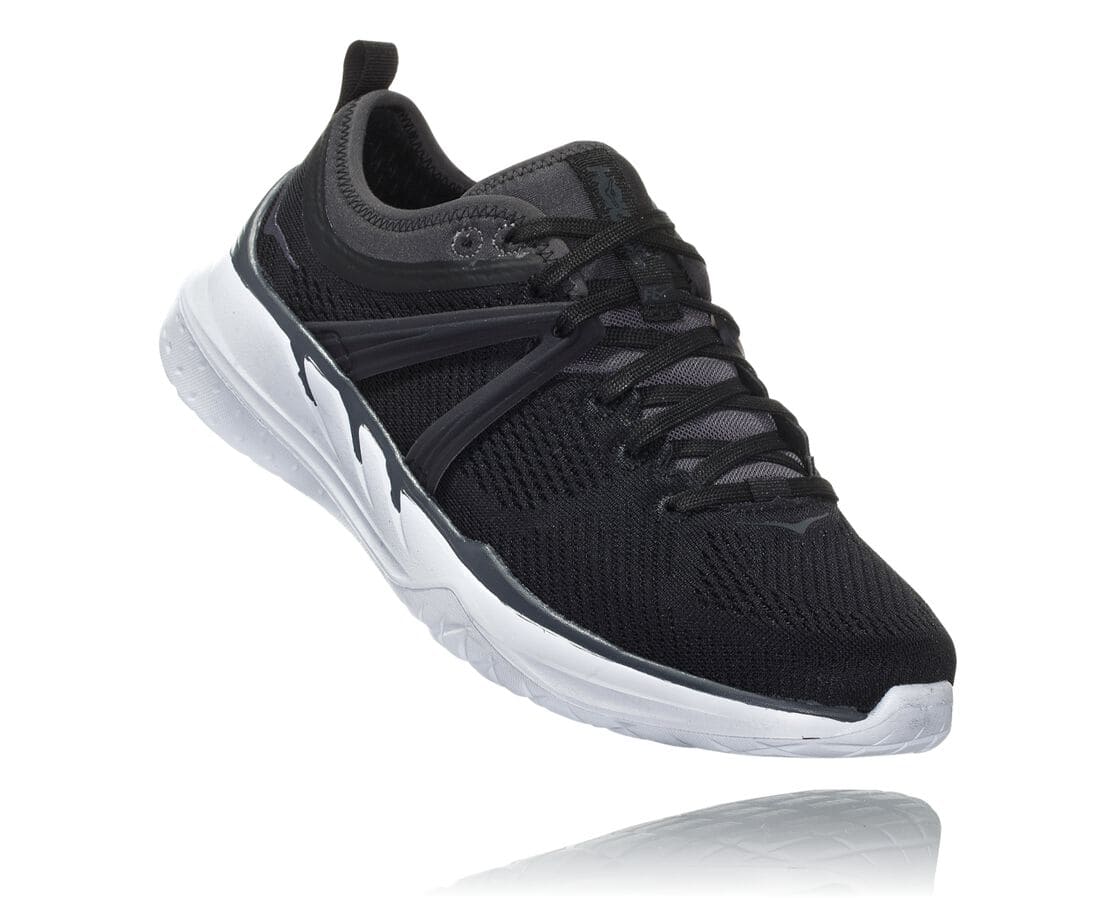 Hoka One One Tivra Philippines - Ladies Trail Shoes - Black / Dark Grey | DM1605392